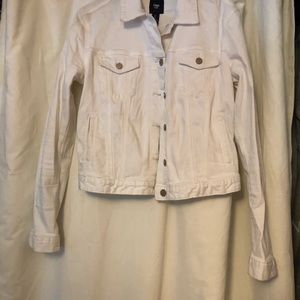 White denim jacket